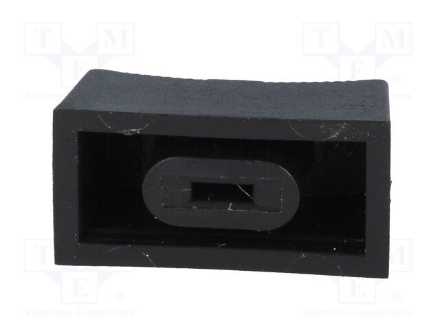 Potenciometru rokturitis 23x11x11mm, plastmasa, melna krasa, 4x1mm, iespiežamā, slīdīgam potenciometram