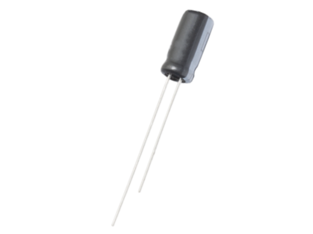 0.47/63V, 105C, Ø5x11mm, ±20%, Kondensators elektrolītisks, 2000h, Huawei Electronic, ar lokaniem izvadiem