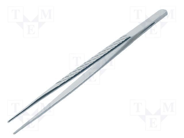 Pincete L=160mm, tērauds, galu platums 1.5mm, taisnās beigas