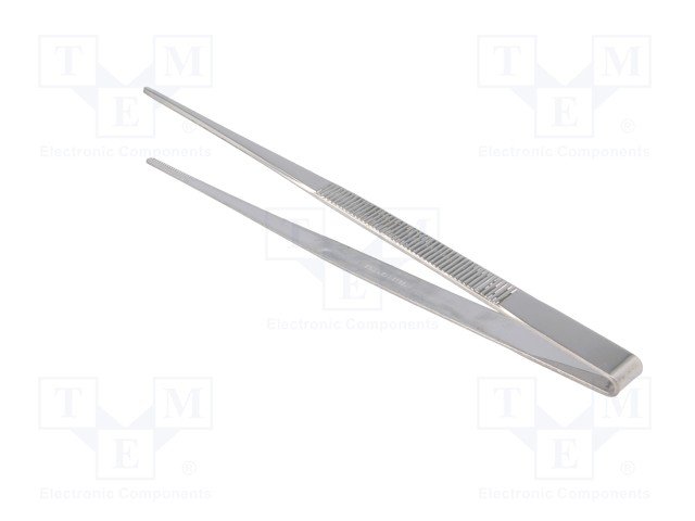 Pincete L=180mm, tērauds, galu platums 3.5mm