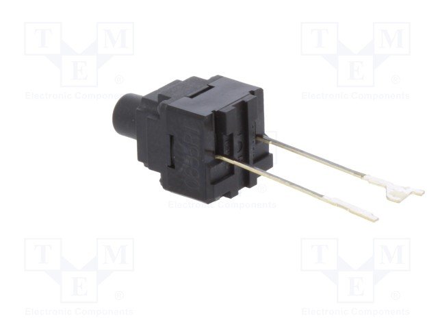 Mikroslēdzejs horizontāls, SPST-NO, OFF-(ON), 0.05A/12VDC, THT, 8x8x9mm, 1.96N, L=4mm, IP67, 2pin, OMRON