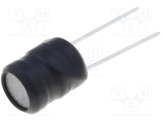 Drosele vertikālā, 220uH, 1.15A, 380mΩ, THT, ±10%, Ø9.5x11.5mm