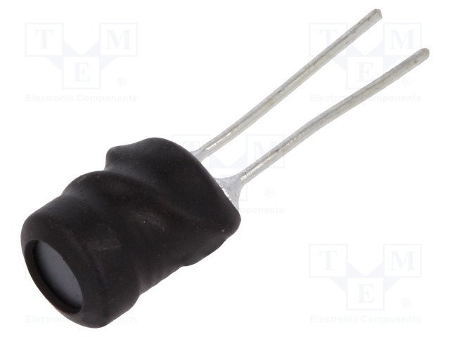 Drosele vertikālā, 680uH, 450mA, 2.55Ω, THT, ±10%, Ø7.5x9.5mm