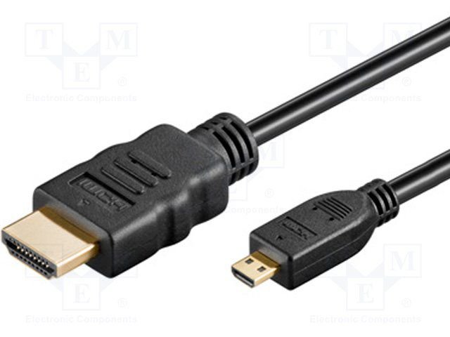 MicroHDMI 19p štekers/HDMI 19p štekers, versija 1.4, 1m