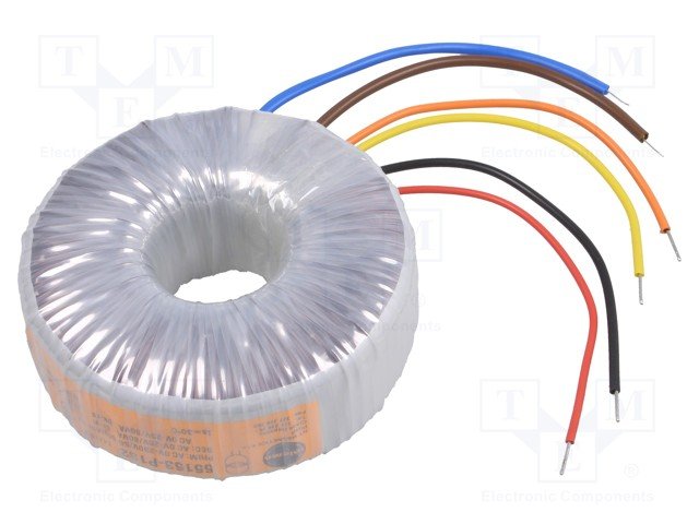 Transformators 220V=>2x25V, 2x3200mA, 160VA, Ø110x46mm, toroids, Pēc iepriekšēja pasūtījuma