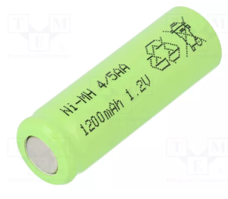 Akumulatori 4/5AA, JJJ, NI-MH, 1200mAh, Ø13.9x43mm, 1.2V, 20.0gr.