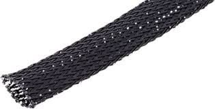 Aizsargpinums Ø1÷3mm, poliestrs, -70÷125°C, melnā krasa