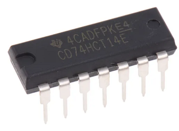 74HC14E Mikroshēma HEX SCHMITT TRIGGER, 2...6VDC, DIP14