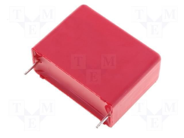 1mkF/1000VDC, 400VAC, ±20%, poliesters kondensātors, 37.5mm, 19x32x41.5mm, WIMA