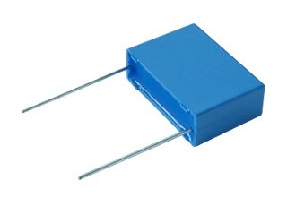 220nF 305VAC plēves kondensatori polipropilēna, ±10%, P22.5, 6x15.5x26mm, traucējumi X2