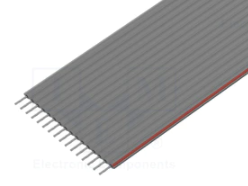 Lentes vads, 16 dzislas, 28AWG, 1.27mm, 300V, CU, -20...105°C, peleks