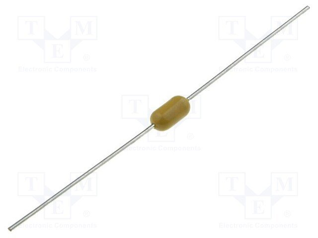 7A, PICO, 3.17x7.11mm, 125VAC, time-lag, stikls drošinātājs ar lokaniem izvadiem