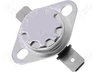 BT-H100V Termostats, 100C/70C, NC, 250V/10A, Ø16x12mm, II