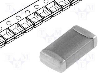 33nF-1206-X7R-50V-10% SMD Kondensators, 1206