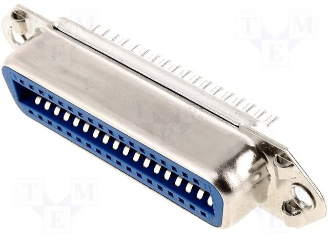 24PIN Centronic ligzda, panel, solder type