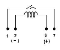 Herkona relejs, 12V(9-20V), SPST-NO, 1A/250V, viens kontakts(AgCdO), 19x5x7mm