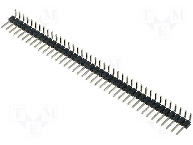 2.54mm uz PCB 40pin, štekers, leņķisks