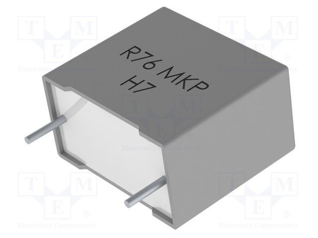 22nF/1600VDC, 650VAC, ±5%, polipropilēns kondensātors 22.5mm, 26.5x6x15mm, KEMET
