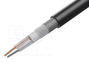 Kabelis, 2x0.35mm2, ekrānā, apaļš, Ø6.3mm, OFC(vara), Tasker