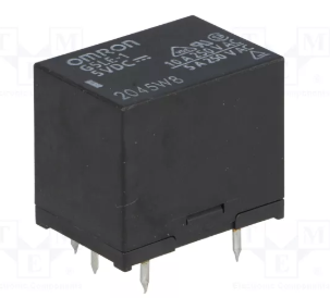 Relejs DC5V, SPDT, 10A/250VAC, 8A/30VDC, 63Ω(79,4mA), viens kontakts uz pārslēgšanu, 22.5x16.5x19mm, OMRON