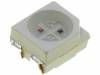 Gaismas diode SMD, dzeltens/zaļš, 3528, PLCC4, 100...171mcd/30...50mcd, 1.8..2.6/1.8..2.6V/20mA, 30mA, 170/50mcd, 120grad., PLCC4