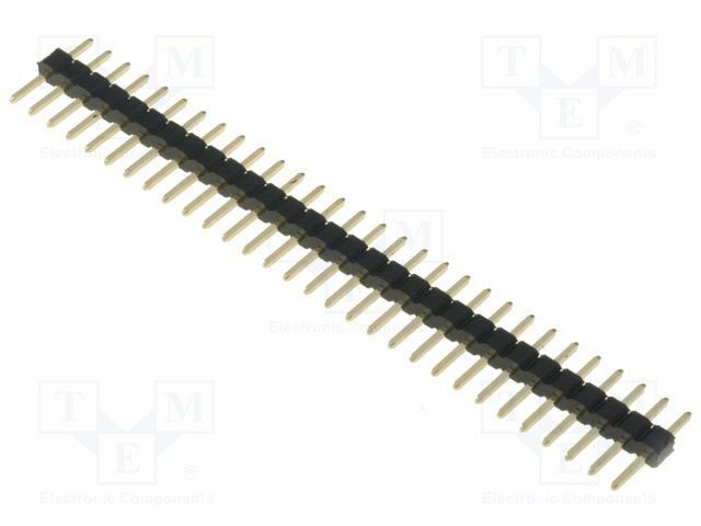 2.0mm, 1x30pin, štekers, THT, taisns