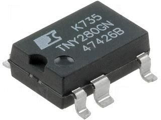 LNK501GN SMD Mikroshēma LinkSwitch® Family Energy Efficient, CV/CC Switcher for Very Low Cost Chargers and Adapters, SMD-7C