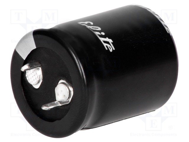 100/420V, 105C, Ø25x31mm, ±20%, Kondensators elektrolītisks, 5000h, ELITE, SNAP-IN