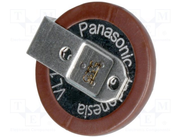Akumulatori Li-Ion, VL1220, 3.0V, 7mAh,  Ø12.6x2.65mm, horizontāla, ar kajam, 1.25gr