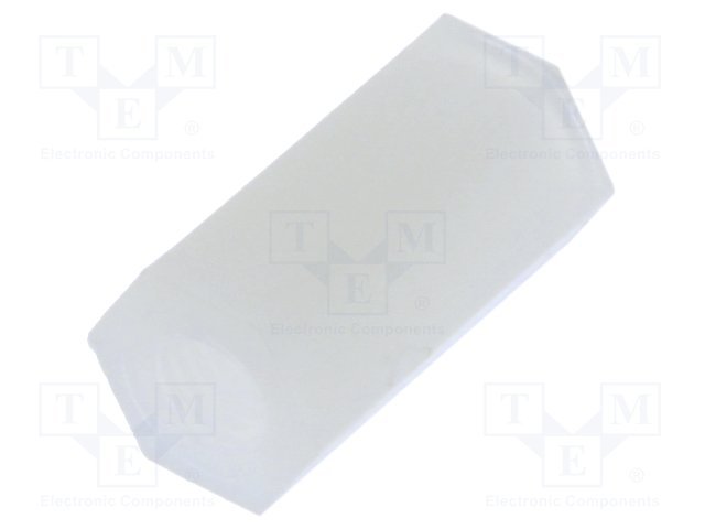 Distancers plastmasas L=18mm, M3 iekšeja vitne- M3 iekšeja vitne