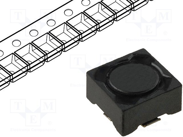Drosele SMD, 120uH, 0.49A, 0.89Ω, ±20%, 7.3x7.3x3.2mm, (121)