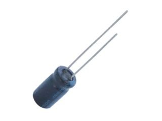 100/50V, 105C, Ø8x11mm, ±20%, Kondensators elektrolītisks, 2000h, Jamicon, ar lokaniem izvadiem