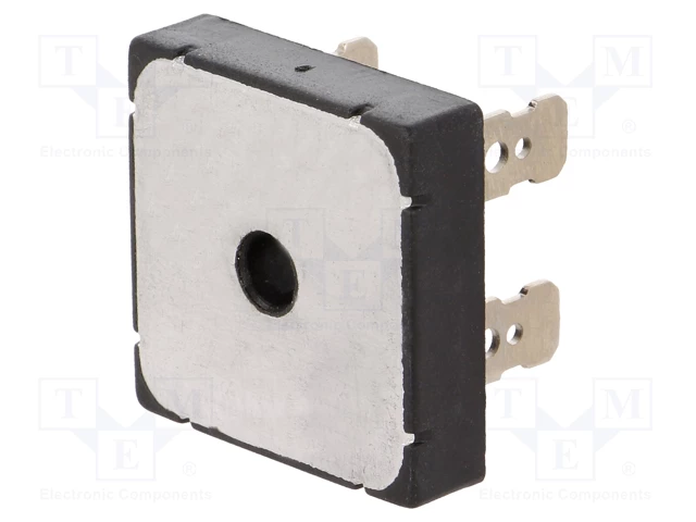 KBPC5008FP Tiltiņš 600V, 50A, plakanā veida izvadi FASTON