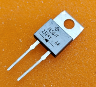 FES8JT, Diode, 600V, 8A, 35ns, (katod-anod), TO-220AC