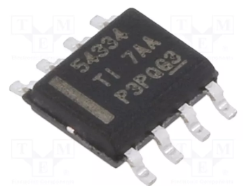 TPS54334DDA SMD Mikroshēma, PMIC, DC/DC converter, Uin: 4.2...28VDC, Uout: 0.8...24VDC, 3A, SO8
