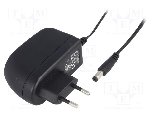 Barošanas bloks 220V=>24V, 1A, 5.5/2.1, 24W, 0.11kg