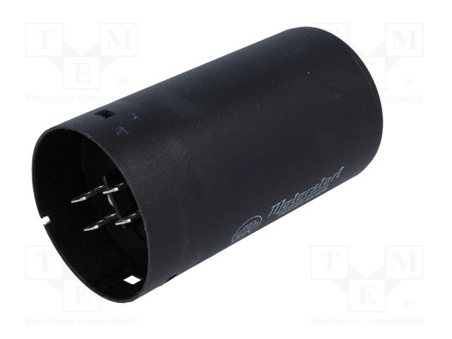 200.0/250VAC, ±10%, elektromotoru kondensators, klemes 6.3mm, M8, Ø45.5x84mm