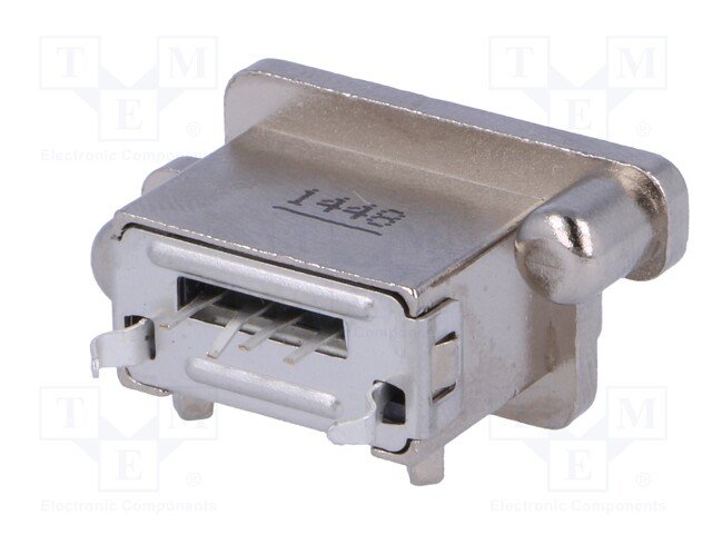 USB A(2.0) ligzda uz šasija, skruvejama, IP67, UL94V-0, AMPHENOL