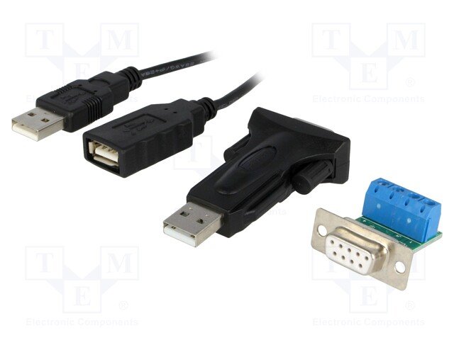 USB-A štekers/RS485 štekers, FTDI/FT232RL konverters, adapters+vads, 0.8m