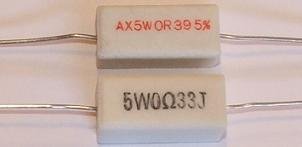 220R 5W Rezistors, ±5%, 10x9x22mm