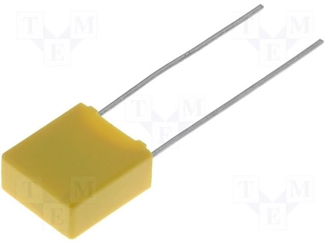 10nF, 630VDC, ±10%, plēves, poliesters kondensators, 10mm, 13x9x4mm