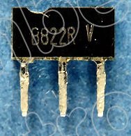 2SB822 Tranzistors PNP, -130V, -3A, 30W, 30MHz => 2SB1240, SC-71