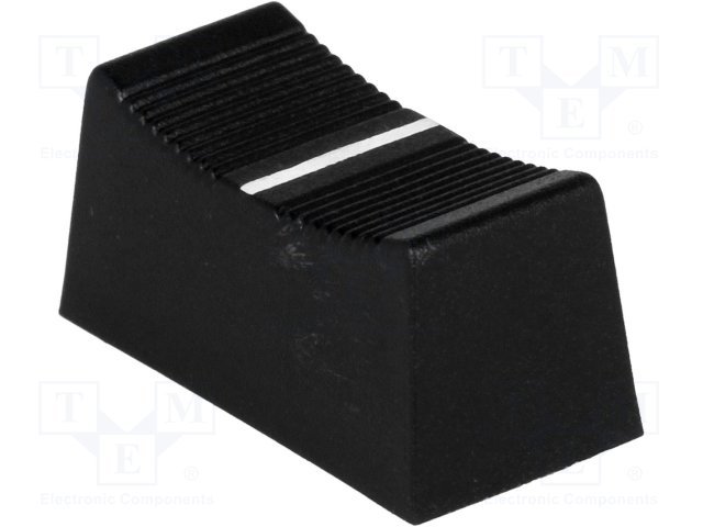 Potenciometru rokturitis 23x11x11mm, plastmasa, melna krasa, 4x1mm, iespiežamā, slīdīgam potenciometram