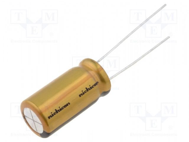 100/50V, -40...85°C, Ø8x11.5mm, ±20%, kondensators elektrolitiskais, Serija FW, AUDIO, 2000h, NICHICON
