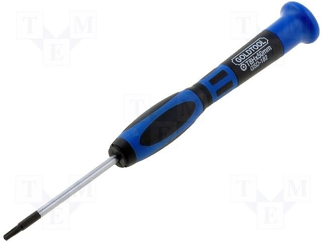 Skrūvgriezis TORX08 ar caurumu, L=50/150mm, GoldTool