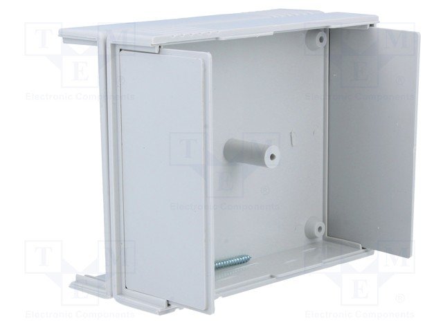 Plastmasas korpuss, 91x111x49mm, ABS, pelēkā krasa