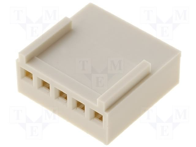 5pin, štekers/mama uz vadam, bez kontaktiem, solis=2.54mm, 250V/3A, NS25