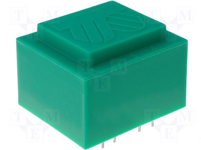 Transformators 400V=>24V, 166mA, 4VA, 35x42x29mm
