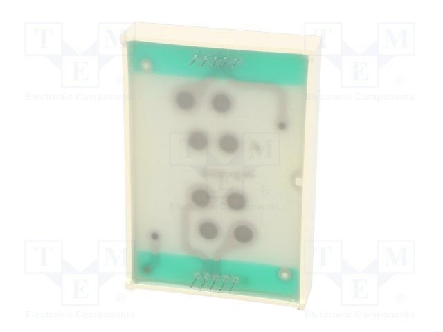 7LED indikators, vienkartējs, 56.9mm, 32.2x70mm, 255...440mcd, kopējs anods, sarkans, Pēc iepriekšēja pasūtījuma