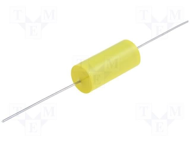 470nF, 630VDC, ±5%, plēves, polipropilēna kondensators, Ø13.5x26mm, aksialie izvadi